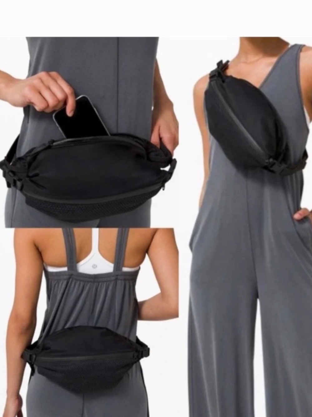 Lululemon All Hours Black Belt Bag - XLNT